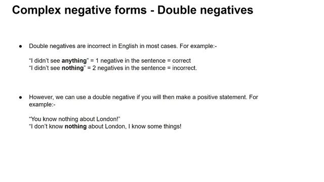 How to form basic and complex negative sentences in English (Українською) смотреть онлайн