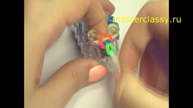 Rainbow loom видео. Яркая фенечка из резиночек: лучшее! смотреть онлайн