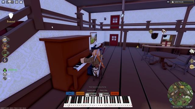 Never Gonna Give You Up. Roblox The Wild West. MIDI Data In Description.