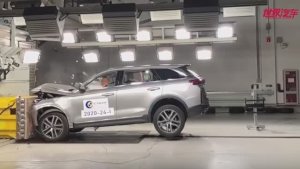 Краш-Тест FAW Bestune T99 лобовой удар на CarMaps.Ru