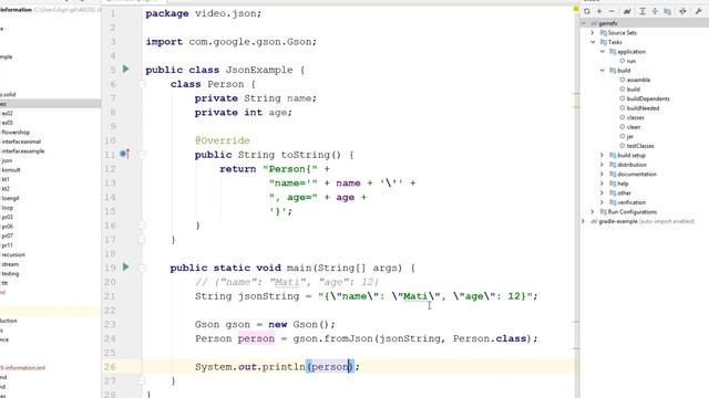 JSON parsimine gson teegiga смотреть онлайн