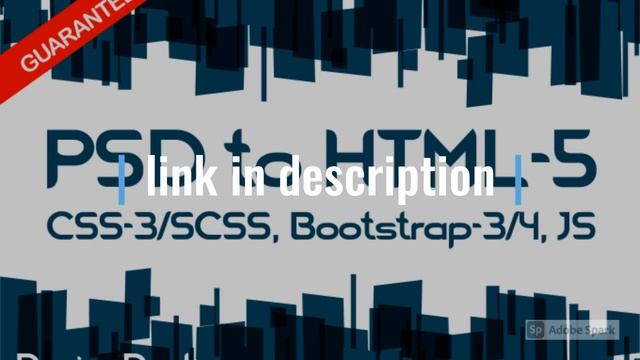 I will convert psd to html responsive bootstrap 4 смотреть онлайн