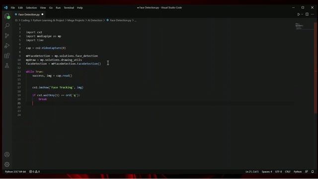 Face Tracking & Detection using Python 10 lines! | Computer Vision & Deep Learning with Python !. смотреть онлайн