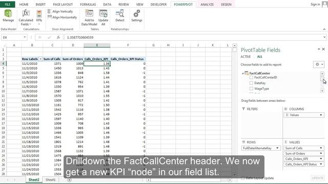 Multiple KPI Dashboard - SQL and PowerPivot in Excel 2013 смотреть онлайн