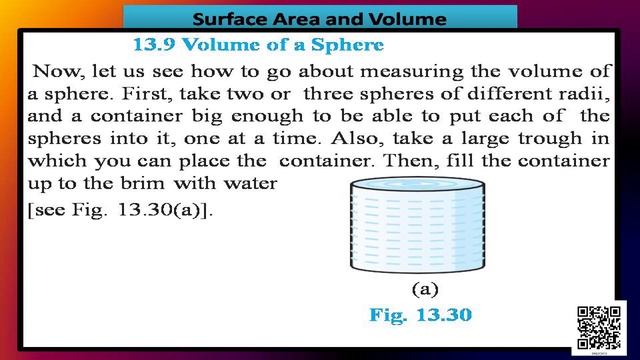 CBSE Class 9 Mathematics ( गणित ) - Surface areas and volumes - Part 11 смотреть онлайн