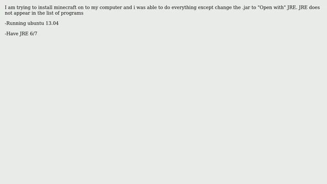 Ubuntu: JRE not showing up in "Open with" list смотреть онлайн