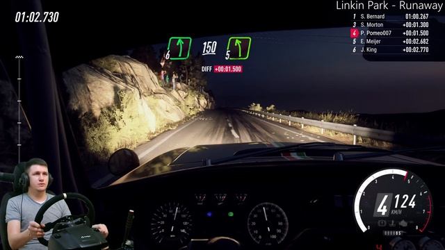 Dirt Rally 2.0 ночью на руле Logitech G29