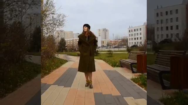 Женское теплое пальто. смотреть онлайн