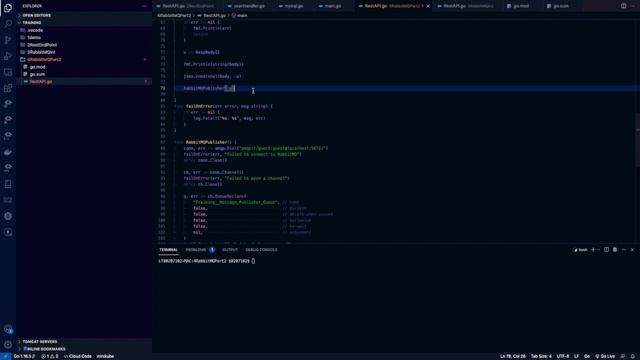 Golang Code- RabbitMQ Integration - Publisher Part 3 смотреть онлайн