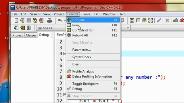 C Programming - 12 - while loop example (factorial of a number) смотреть онлайн
