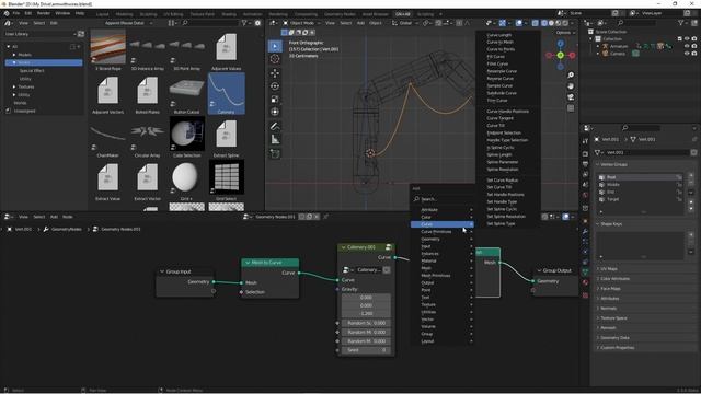 Blender Geometry Nodes: Making Cables that Move with Your Armatures смотреть онлайн