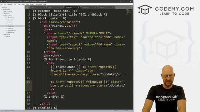 How To Delete Items From The Database - Python and Flask #10 смотреть онлайн