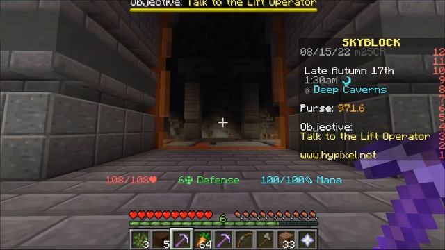 Mining bad luck in Real Hypixel Skyblock || Minecraft Java Edition смотреть онлайн