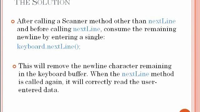 2-13 Scanner - Mixing calls to nextLine with other Scanner methods - Blanton смотреть онлайн