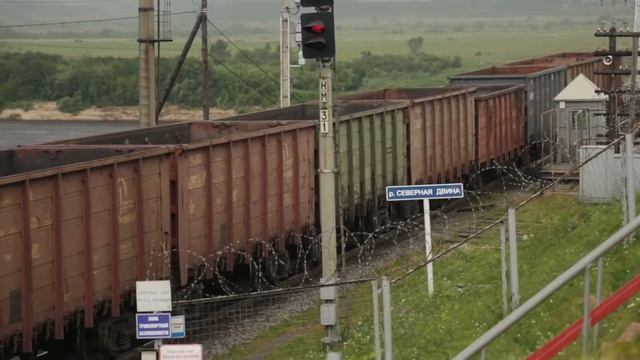 Железнодорожный мост через Северную Двину в г. Котлас смотреть онлайн