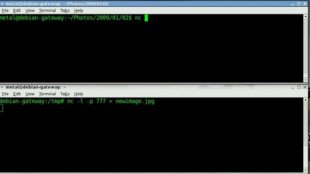 BASH Lesson - Transfer Binary files across an network using NetCat смотреть онлайн
