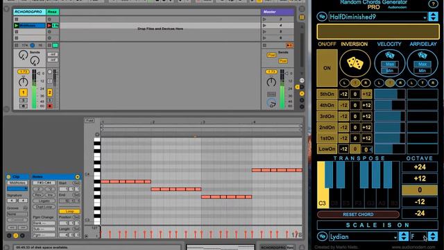 Random Chords Generator Pro Demo (M4L) смотреть онлайн