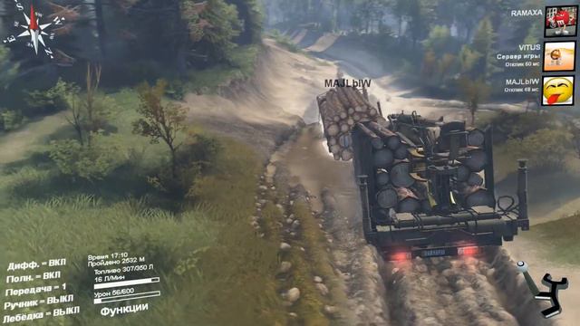 SpinTires 23 10 15 карта Равнины часть6 смотреть онлайн