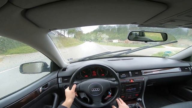 Audi A6 2.5 TDI 180 HP Avant 4B C5 Quattro Manual (2001) POV Test Drive Onboard смотреть онлайн