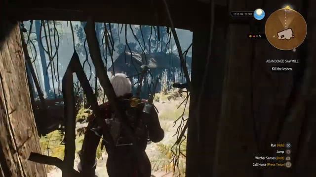 The Witcher 3: Abandoned Sawmill Sidequest on Deathmarch смотреть онлайн