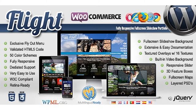 Flight - Responsive Fullscreen Background Theme | Themeforest Website Templates and Themes смотреть онлайн