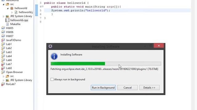 Java Tutorial with Evan Lesson-06 Eclipse IDE, e(fx)clipse, C/C++ plugin for eclipse смотреть онлайн