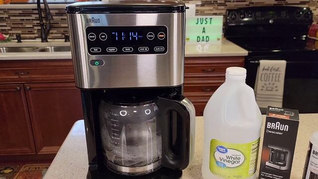 DESACLE BRAUN Pure Flavor 14 Cup Coffee Maker KF5650 CLEAN LIGHT ON? DESCALE MODE смотреть онлайн