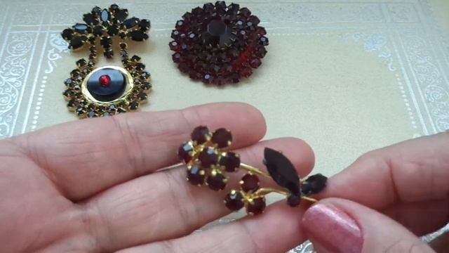 "Гранатовый" браслет... и не только. Винтажные украшения. Блошиный рынок и интернет. смотреть онлайн