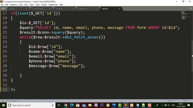 How to Edit/delete data into database using PHP MySqli смотреть онлайн