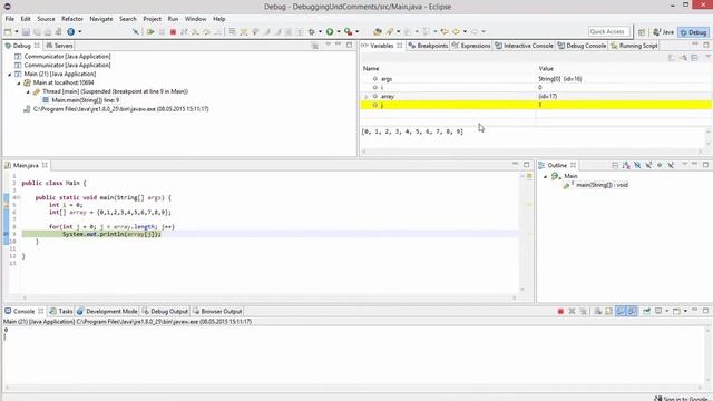Java Debugging смотреть онлайн
