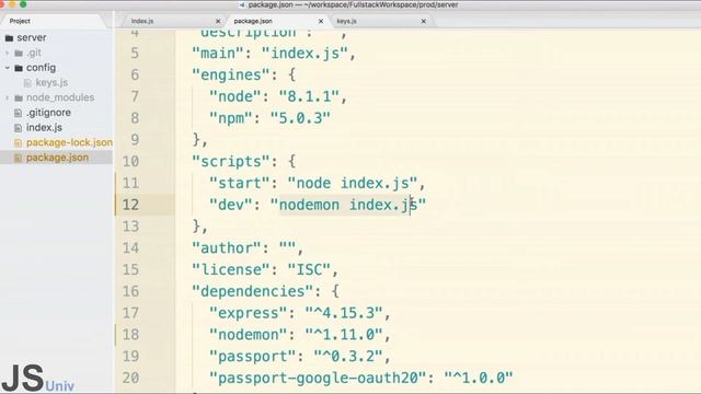 Learn Nodemon Setup | Server side Architecture | MERN Stack | JSUniv смотреть онлайн