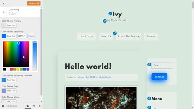 Misho: Ivy 1.0.0 - WordPress Theme смотреть онлайн