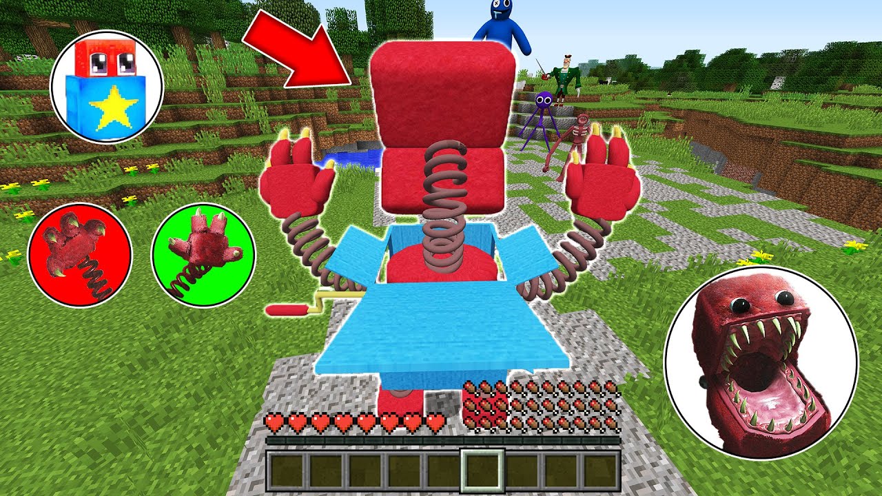 Как играть за НОВОГО БОКСИ БУ в майнкрафт ? Превращения BOXY BOO PROJECT PLAYTIME MINECRAFT смотреть онлайн