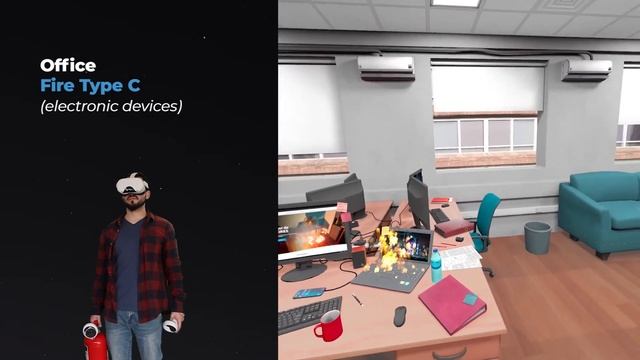 Fire extinguishers Simulator - Learn how to use a fire extinguisher with VIRTUAL REALITY смотреть онлайн