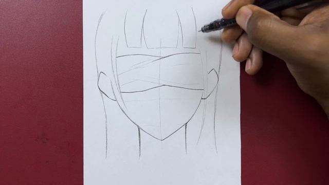 Easy anime sketch | how to draw blinded anime girl step-by-step смотреть онлайн