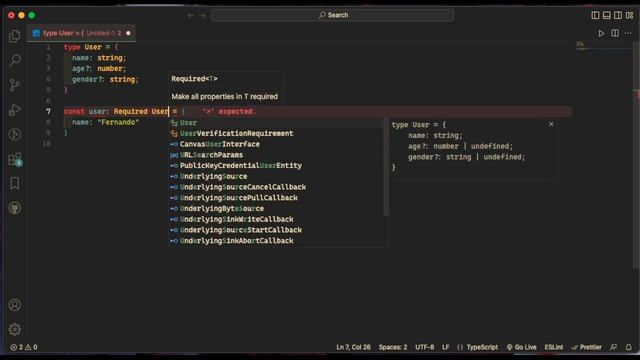 [ENG] Make optionals properties required in Typescript смотреть онлайн