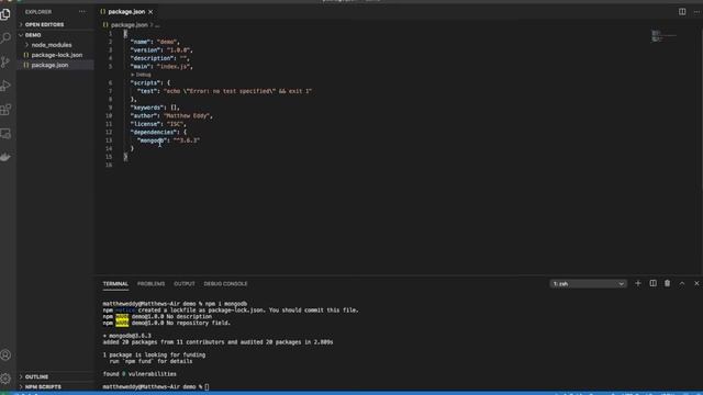 Set up MongoDB locally with Node.js смотреть онлайн