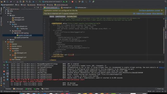 Apache Camel - Tutorial 1: How to create a camel route and processor using Spring смотреть онлайн