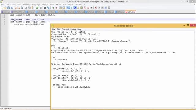 Prolog - List Operations Insert смотреть онлайн