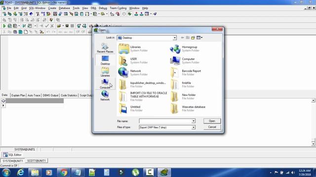 How to import oracle database or dmp file | Oracle apps смотреть онлайн