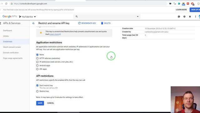 FIX Google API: The referrer does not match the referrer restrictions configured on your API key смотреть онлайн