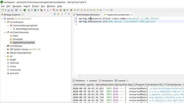 APIREST con Spring Boot - Crear el Datasource (conexión a db) #3 смотреть онлайн