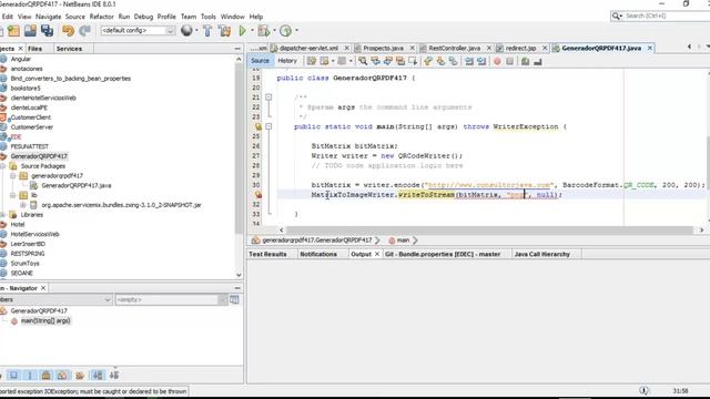 Generacion Codigo QR PDF417 ZXING JAVA смотреть онлайн