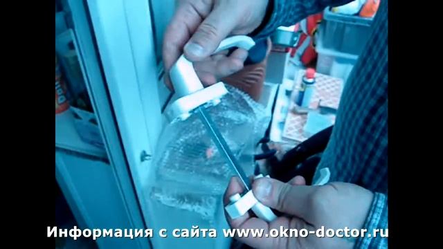 Установка двухсторонней ручки для балконной двери смотреть онлайн