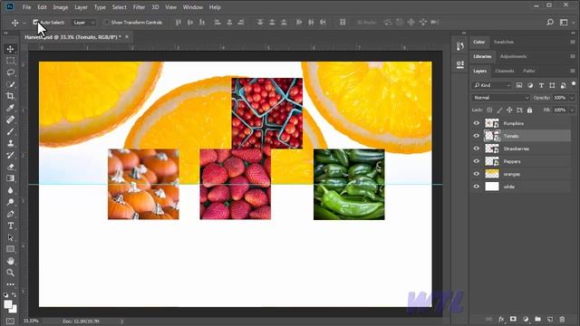 Loading, Selecting, Transforming, And Aligning Hindi Photoshop Tutorial For Beginners 18/50