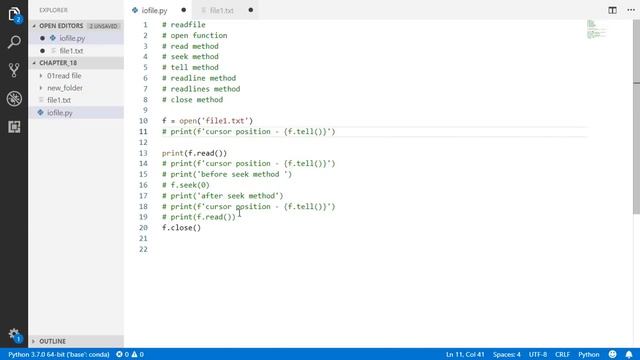 Read Text Files - Python tutorial 213 смотреть онлайн