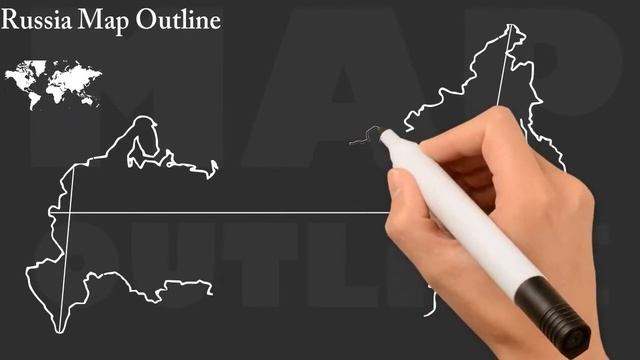 Russia Map Outline / How To Draw Map Of Russia / Russia Border Map / Outline Of Russia / Outline Ma