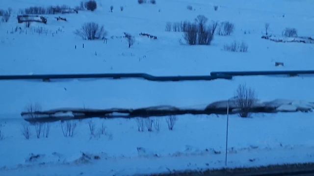 Магадан. Весна. 17.03.21г. Льда на реке Магаданке частично уже нет. смотреть онлайн