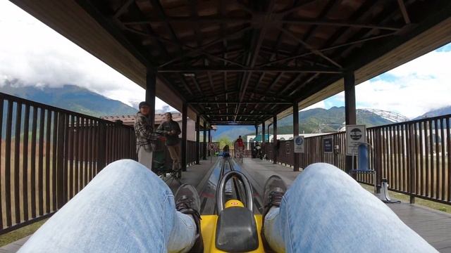 Спуск на родельбане Сочи Роза Хутор Rodelbahn Sochi