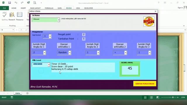 PERMAINAN MATEMATIKA || OPERASI BILANGAN BULAT || VBA FOR EXCEL смотреть онлайн